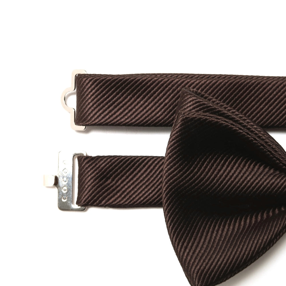 KOKKOKU - Solid | KOKKOKU SOLID Self-Tie Bow Tie Standard Model Solid Bow Tie Brown