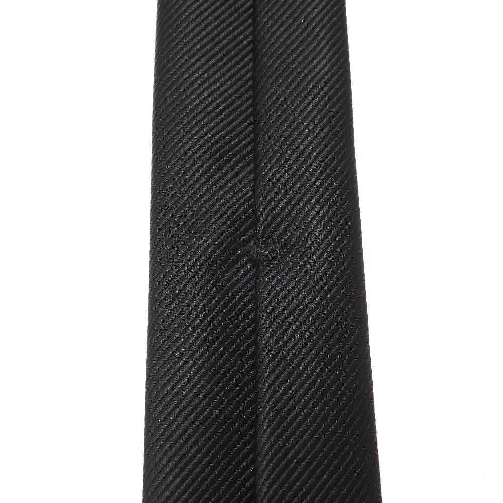 刻々 - 無地|KOKKOKU SOLID ハンドメイドセッテピエゲ ソリッド ネクタイ ブラック(レベル7)