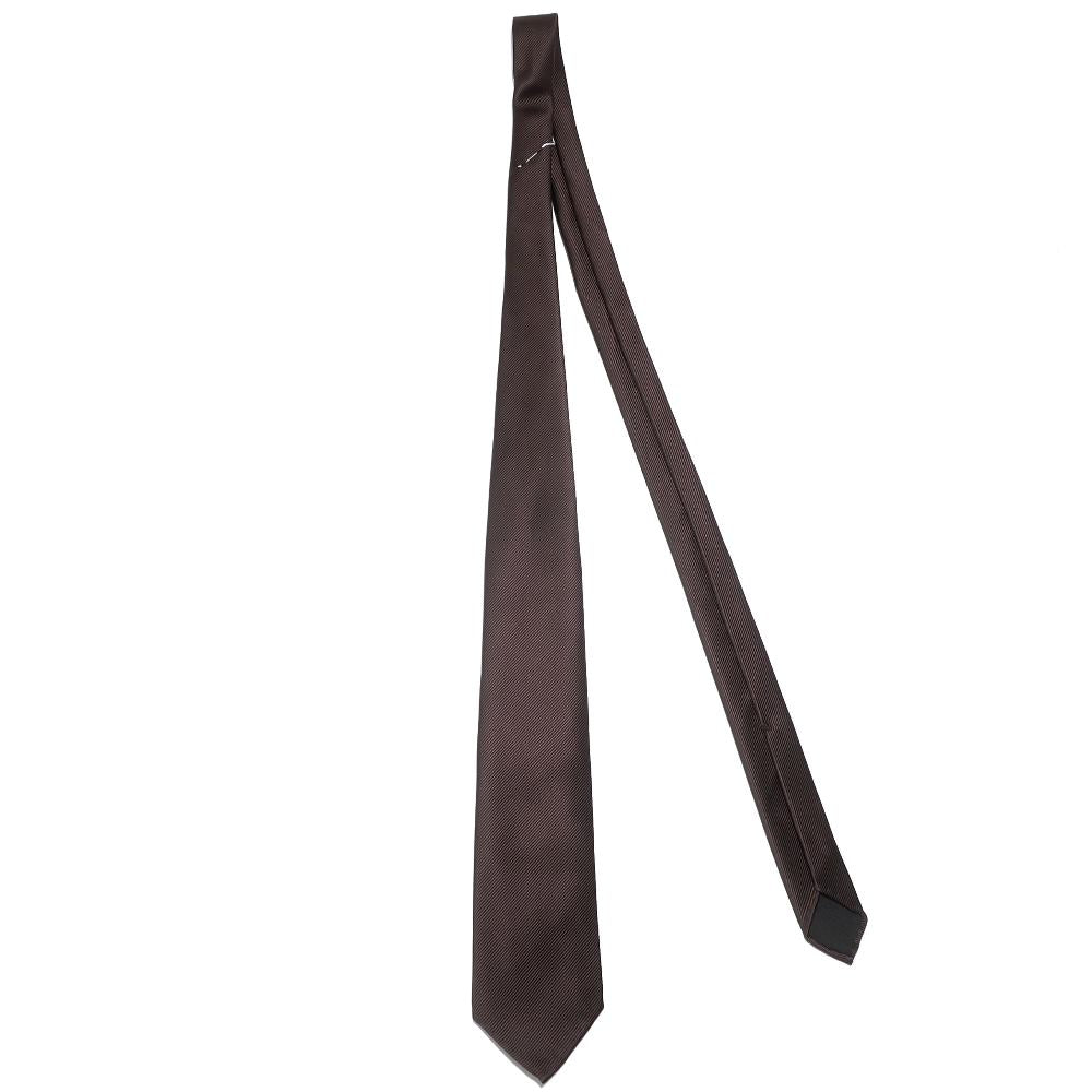 刻々 - 無地|KOKKOKU SOLID ハンドメイドセッテピエゲ ソリッド ネクタイ ブラウン