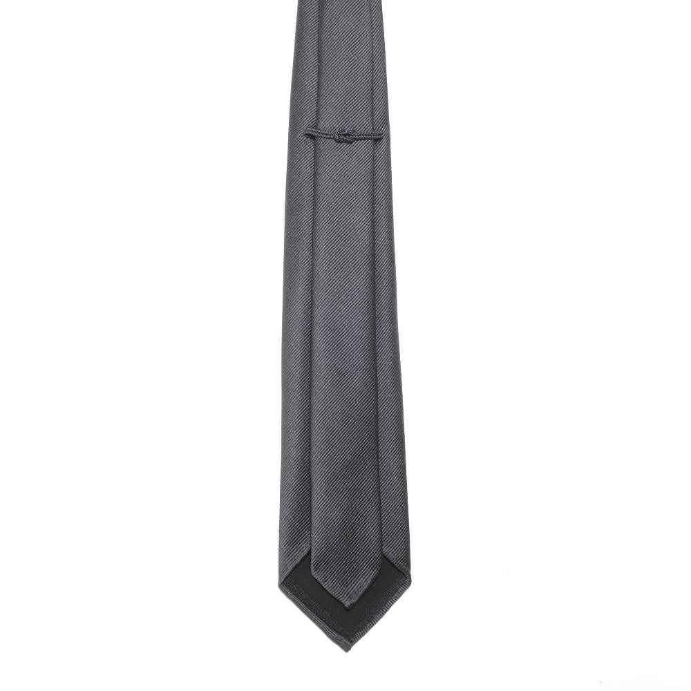 刻々 - 無地|KOKKOKU SOLID ハンドメイドセッテピエゲ ソリッド ネクタイ 杢チャコール