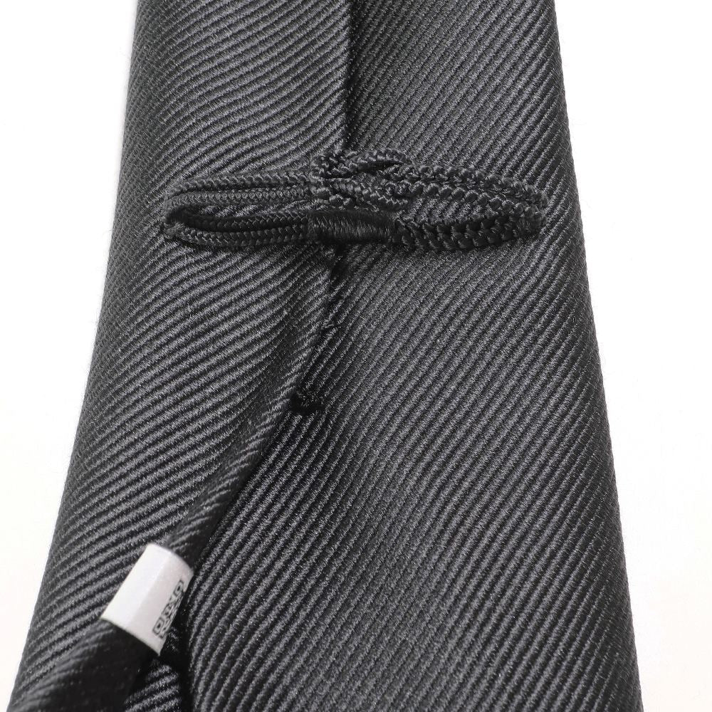 刻々 - 無地|KOKKOKU SOLID ハンドメイドセッテピエゲ ソリッド ネクタイ 杢チャコール