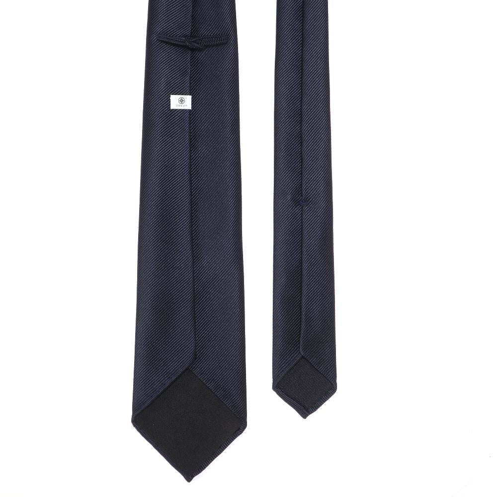 KOKKOKU - Solid | KOKKOKU SOLID Handmade Sette Pieghe Solid Tie Navy