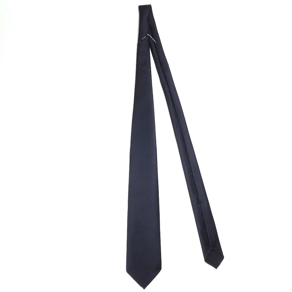 刻々 - 無地|KOKKOKU SOLID ハンドメイドセッテピエゲ ソリッド ネクタイ ネイビー