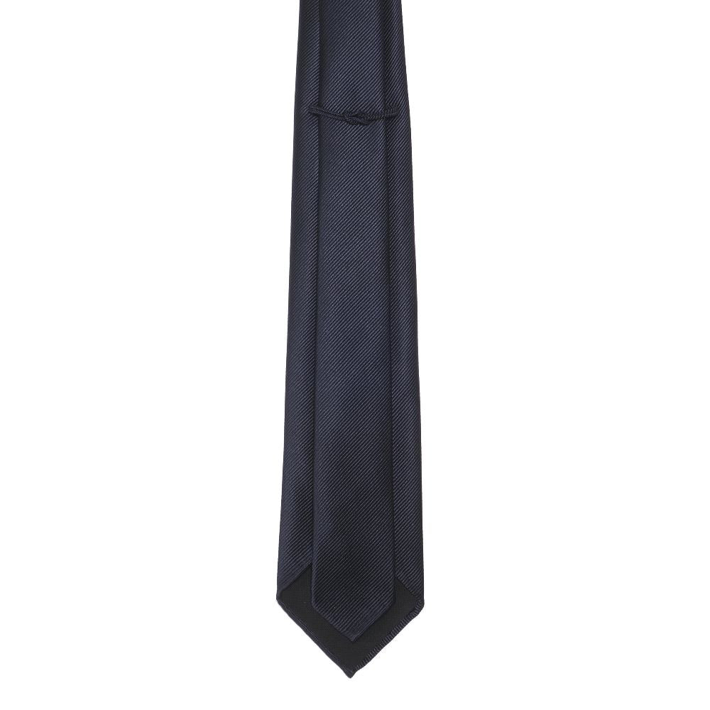 KOKKOKU - Solid | KOKKOKU SOLID Handmade Sette Pieghe Solid Tie Navy