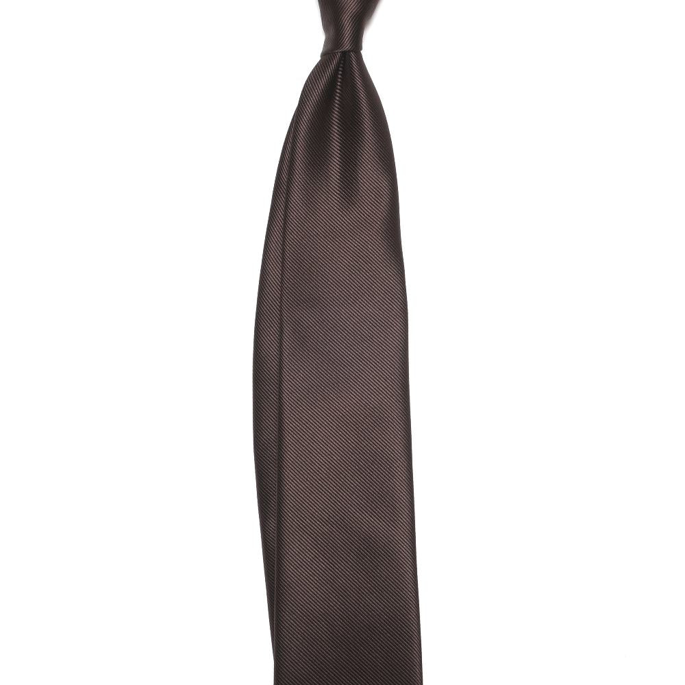 KOKKOKU - Solid | KOKKOKU SOLID Handmade Tre Piege Solid Tie Brown