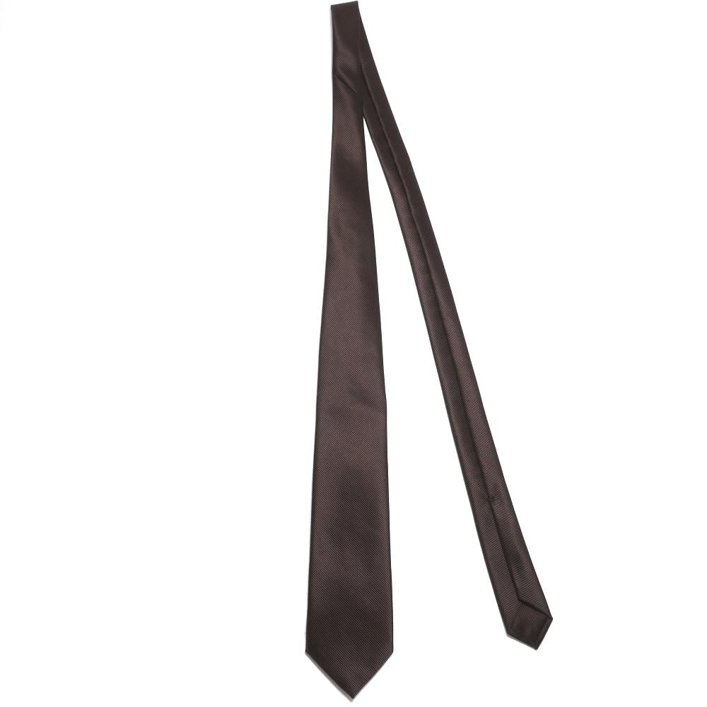 刻々 - 無地|KOKKOKU SOLID ハンドメイドトレピエゲ ソリッド ネクタイ ブラウン