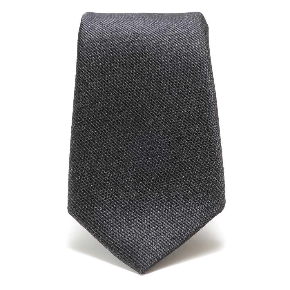 新品 ISAIA 7HOLD　 チャコールグレー　ソリッドネクタイ　極上 新品 ISAIA 7HOLD チャコールグレー ソリッドネクタイ 極上