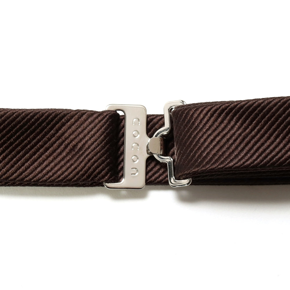 KOKKOKU - Solid | KOKKOKU SOLID Self-Tie Bow Tie Standard Model Solid Bow Tie Brown