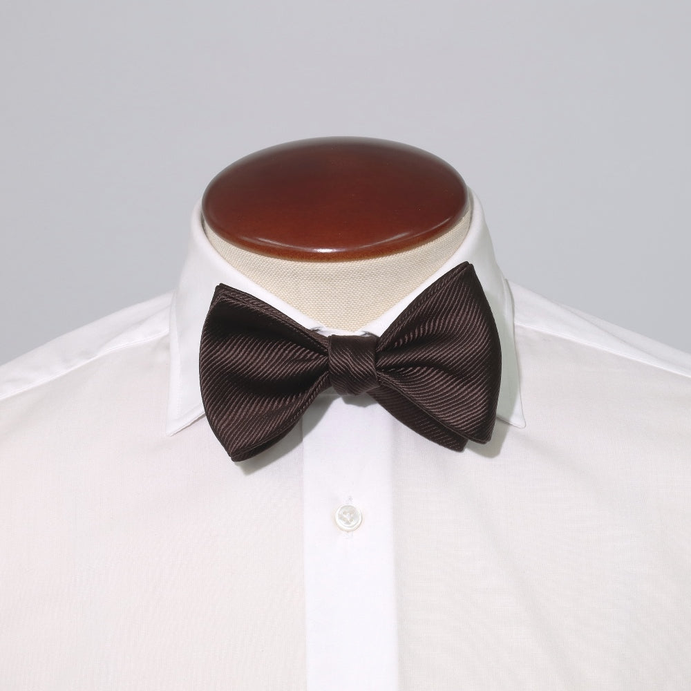 KOKKOKU - Solid | KOKKOKU SOLID Self-Tie Bow Tie Standard Model Solid Bow Tie Brown