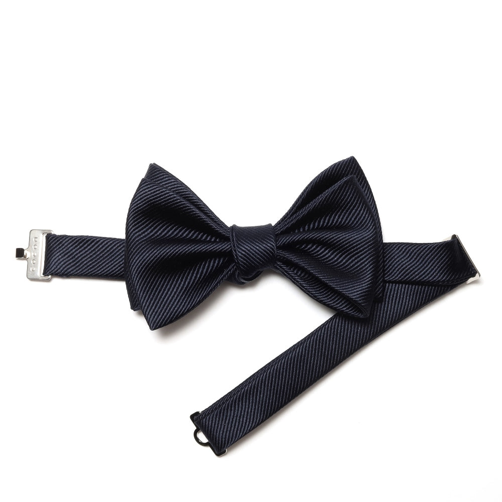 KOKKOKU - Plain | KOKKOKU SOLID Self-tie Bow Tie Standard Model Solid Bow Tie Navy