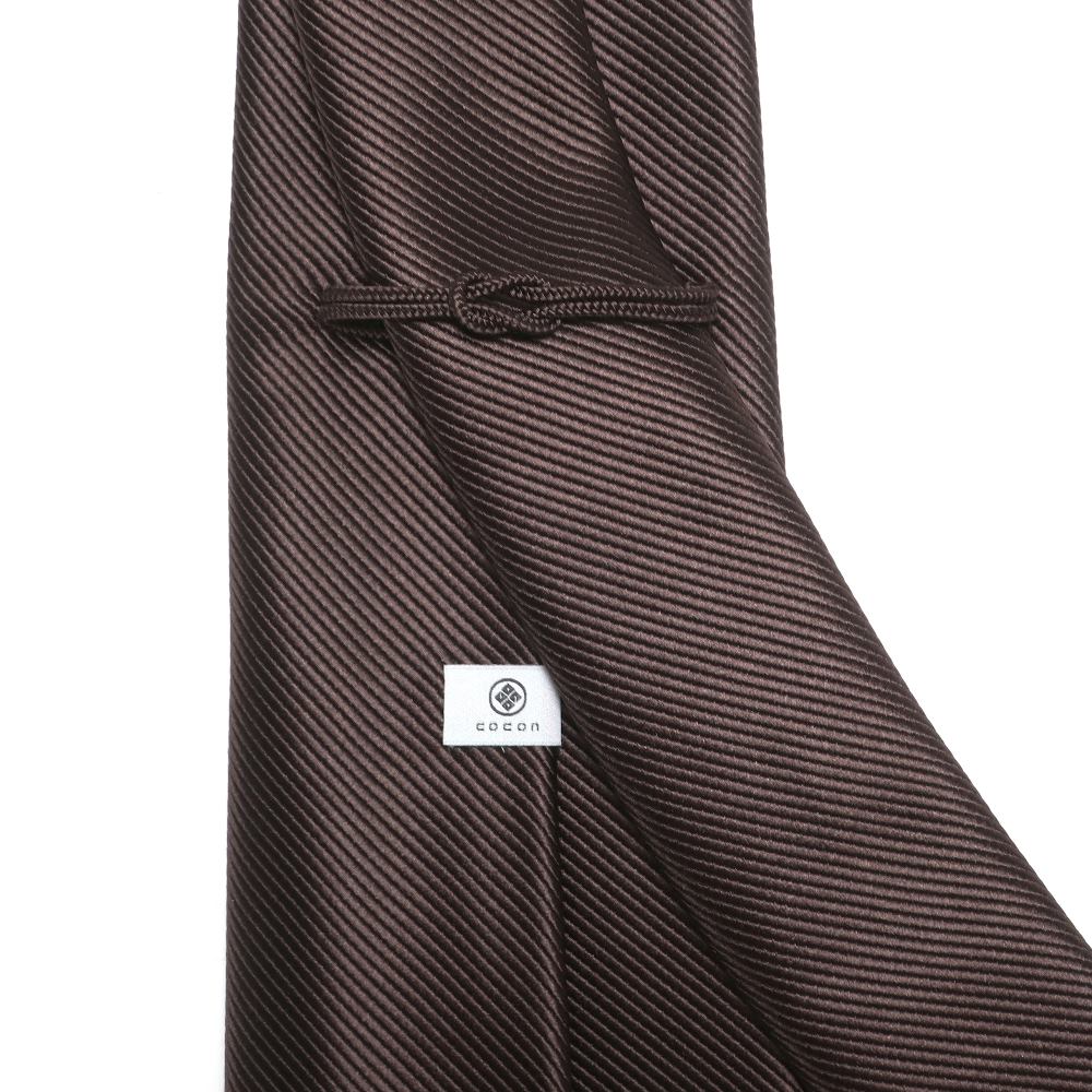 KOKKOKU - Solid | KOKKOKU SOLID Handmade Tre Piege Solid Tie Brown