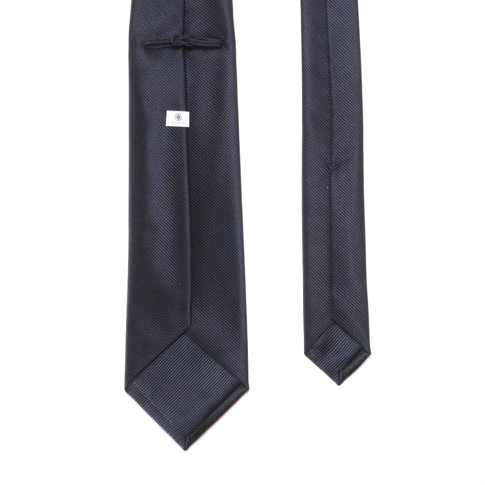 KOKKOKU - SOLID | KOKKOKU SOLID Handmade Tre Pieghe Solid Tie Navy