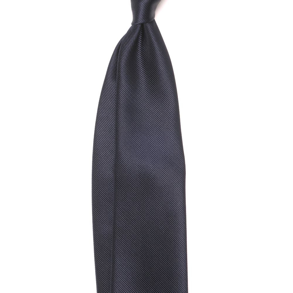 KOKKOKU - SOLID | KOKKOKU SOLID Handmade Tre Pieghe Solid Tie Navy